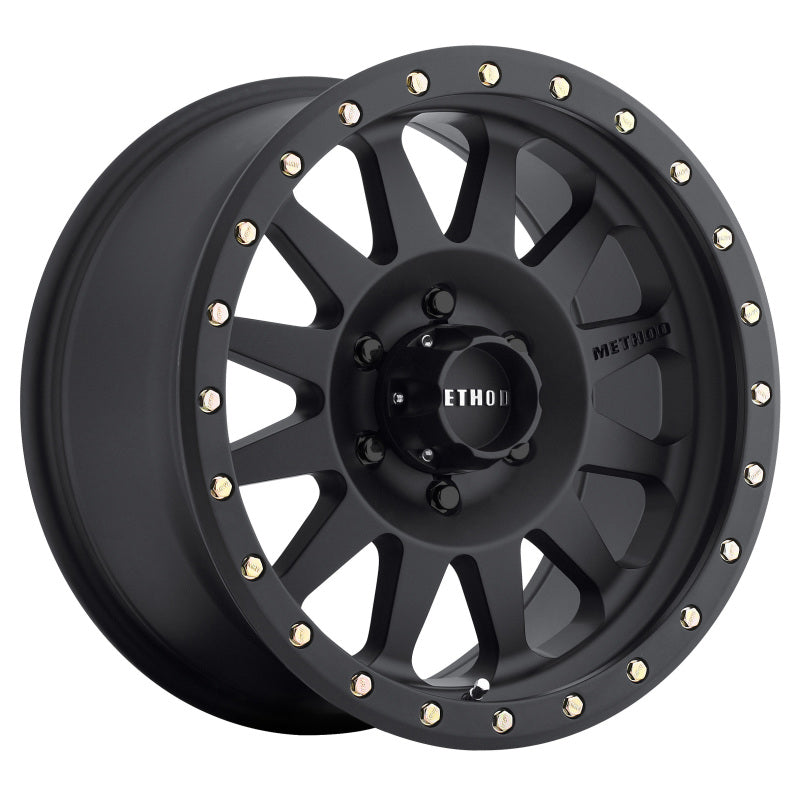Method MR304 Double Standard 15x10 -50mm Offset 6x5.5 108mm CB Matte Black Wheel - eliteracefab.com