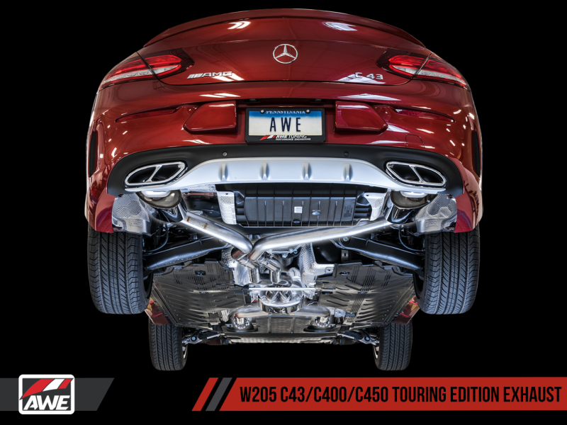 AWE Tuning Mercedes-Benz W205 C450 AMG / C400 Touring Edition Exhaust - eliteracefab.com