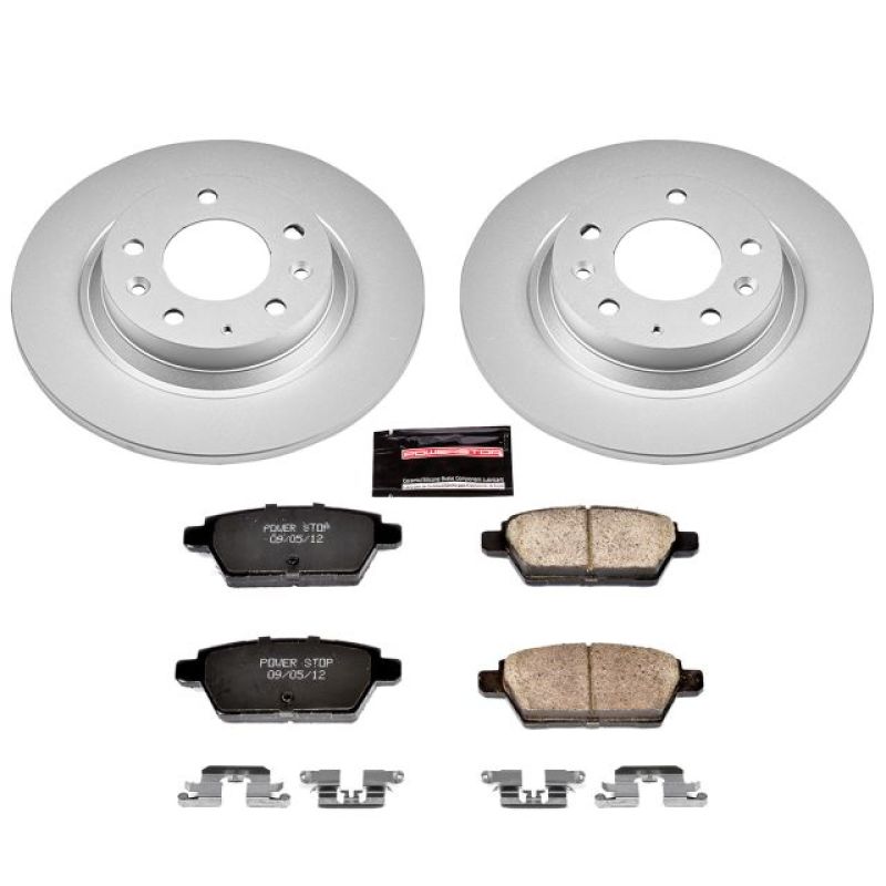 Power Stop 06-12 Ford Fusion Rear Z17 Evolution Geomet Coated Brake Kit - eliteracefab.com