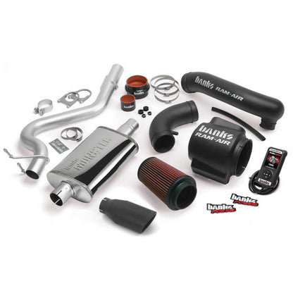 Banks Power Wrangler Unlimited Stinger System Single Black Exhaust