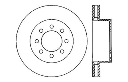 StopTech Slotted & Drilled Sport Brake Rotor Stoptech