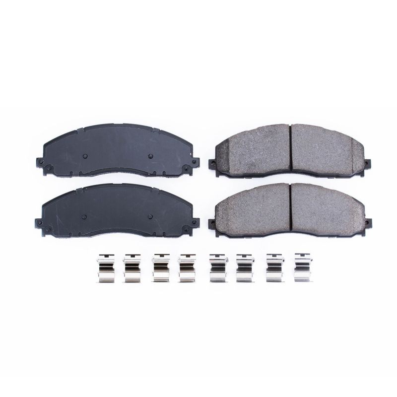 Power Stop 12-19 Ford F-250 Super Duty Front Z17 Evolution Ceramic Brake Pads w/Hardware PowerStop