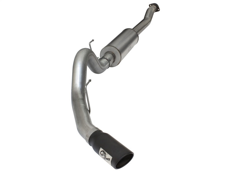 aFe MACHForce XP SS Exhaust 4in Cat-Back w/ Black Tip 2015 Ford F-150 EcoBoost V6 2.7/3.5Ltt aFe