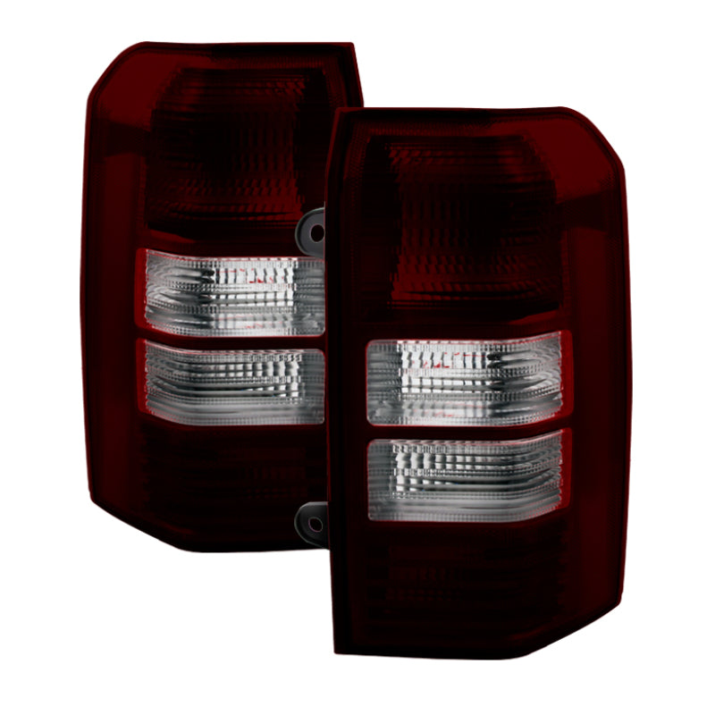 Xtune Jeep Patriot 08-13 OEM Tail Lights -Red Smoked ALT-JH-JPA08-OE-RSM - eliteracefab.com