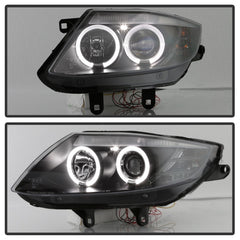 Spyder BMW Z4 03-08 Projector Headlights Xenon/HID Model Only - LED Halo Black PRO-YD-BMWZ403-HID-BK - eliteracefab.com