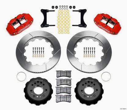Wilwood Narrow Superlite 6R Front Hat Kit 14.00in Red 93-96 Mazda RX7 Wilwood