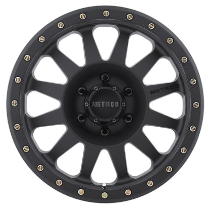 Method MR304 Double Standard 15x10 -50mm Offset 6x5.5 108mm CB Matte Black Wheel - eliteracefab.com