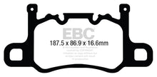 Load image into Gallery viewer, EBC 13-15 Porsche 911 (991) (Cast Iron Rotor only) 3.8 GT3 Yellowstuff Rear Brake Pads - eliteracefab.com