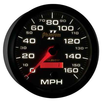 Autometer Phantom II 5in Electrical Programmable Speedometer 150MPH 7589