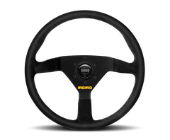 Momo MOD78 Steering Wheel 320 mm - Black Suede/Black Spokes - eliteracefab.com