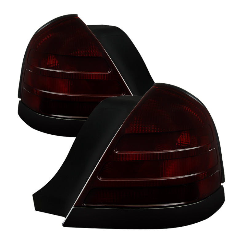 Xtune Ford Crown Victoria 1999-2011 OEM Style Tail Light Red Smoked ALT-JH-FCV98-OE-RSM - eliteracefab.com