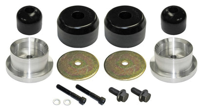 RockJock TJ/LJ Bump Stop Kit Rear w/ Polyurethane RockJock Bump Stops Aluminum Spacers Hardware RockJock