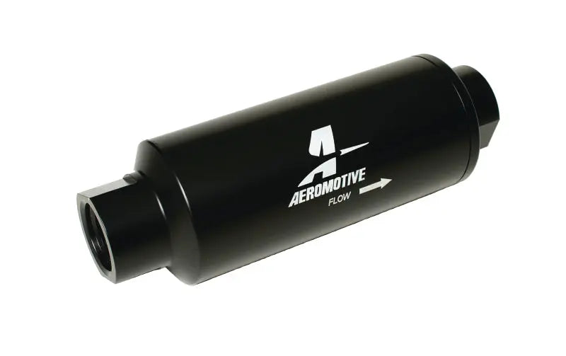 Aeromotive Fuel Filter 10 Micron ORB-12 Microglass Black - eliteracefab.com