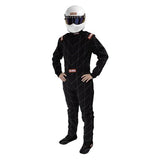 RaceQuip Black Chevron-1 Suit - SFI-1 2XL