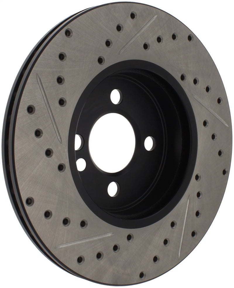 StopTech Slotted & Drilled Sport Brake Rotor 07-13 Mini Cooper - eliteracefab.com