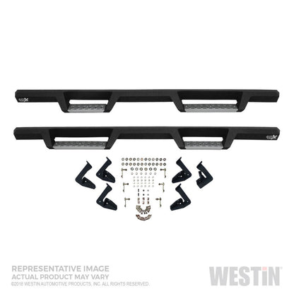 Westin 07-21 Toyota Tundra CrewMax HDX Stainless Drop Nerf Step Bars - Tex. Blk