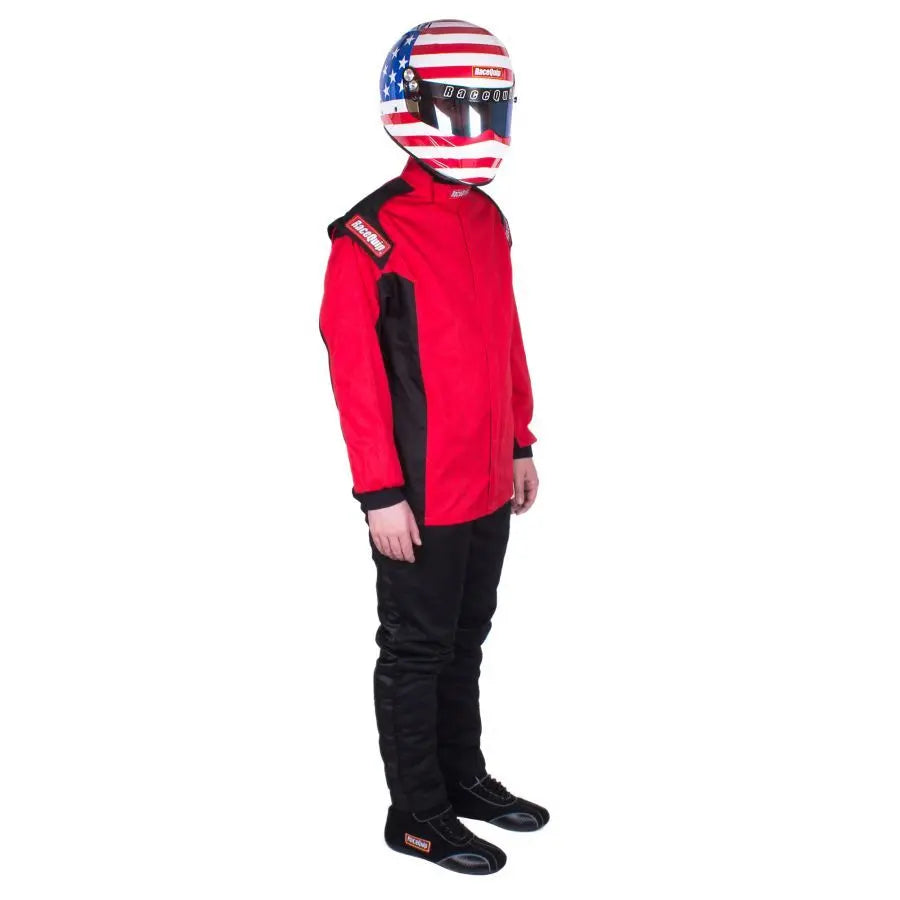 RaceQuip Red SFI-1 1-L Jacket - 2XL - eliteracefab.com