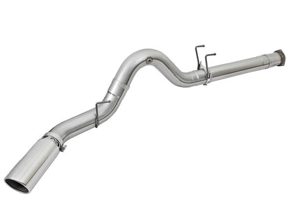 aFe ATLAS 5in DPF-Back Alum Steel Exhaust System w/Polished Tip 2017 Ford Diesel Trucks V8-6.7L (td) - eliteracefab.com