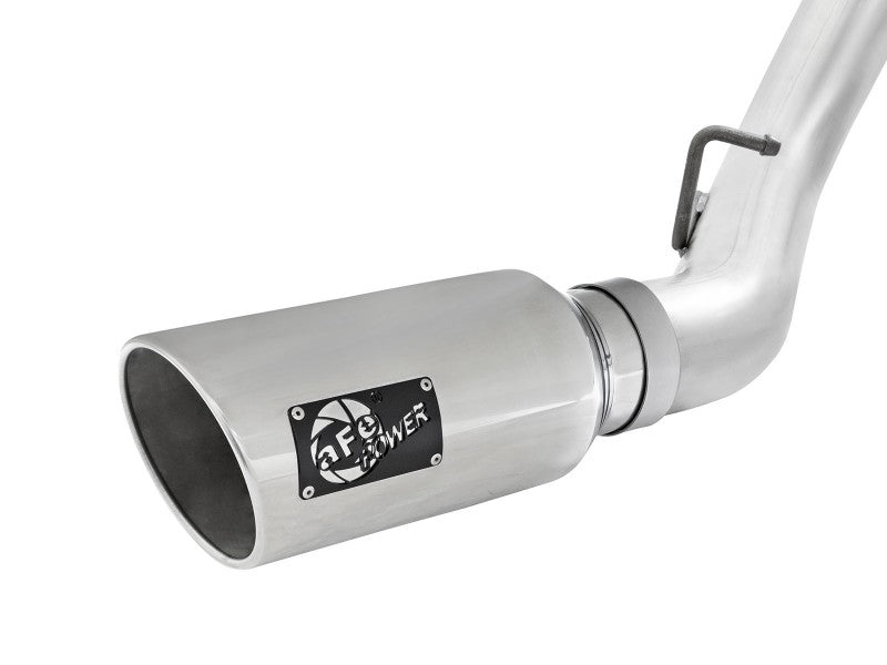 aFe Atlas Exhaust 4in Dual DPF-Back Al Steel w/ Pol Tips 16-17 GM Diesel Truck V8-6.6L (td) LML aFe