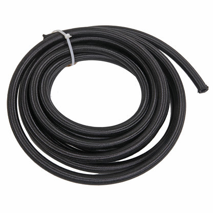 Fragola Performance Systems 841006 Premium Black Nylon Race Hose - 10 Feet - eliteracefab.com