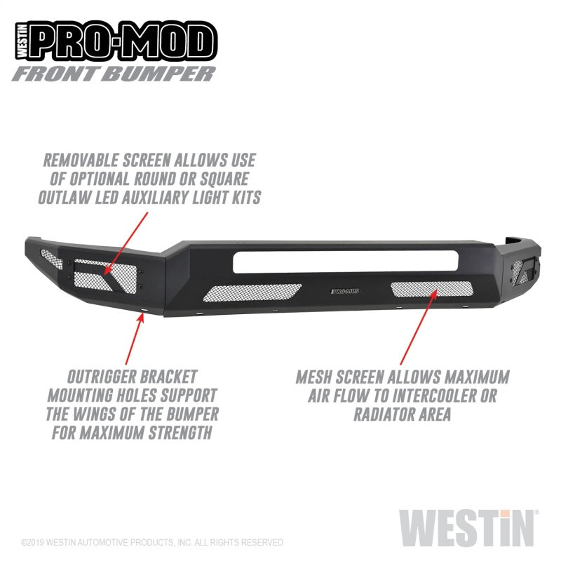 Westin 2011-2016 Ford F-250/350/450/550 Super Duty Pro-Mod Front Bumper Westin