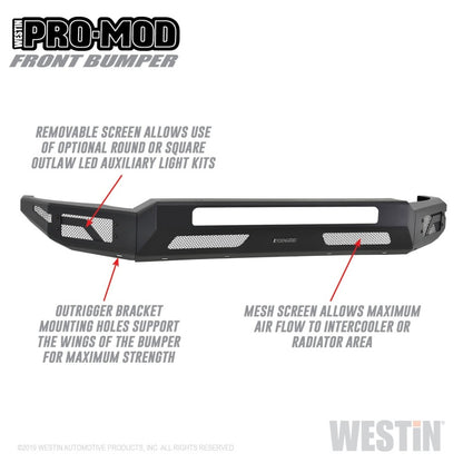 Westin 2011-2016 Ford F-250/350/450/550 Super Duty Pro-Mod Front Bumper Westin