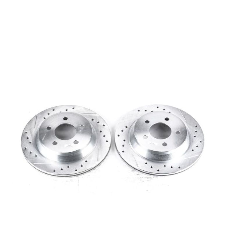 Power Stop 94-01 Ford Mustang Rear Evolution Drilled & Slotted Rotors - Pair PowerStop