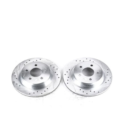 Power Stop 94-01 Ford Mustang Rear Evolution Drilled & Slotted Rotors - Pair PowerStop