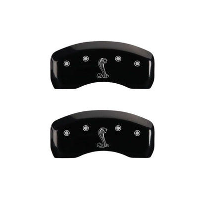 MGP 4 Caliper Covers Engraved Front & Rear Tiffany Snake Black finish silver ch MGP