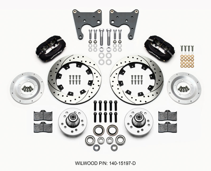 Wilwood Forged Dynalite Front Kit 12.19in Drilled 65-72 CDP C Body -Drum Wilwood