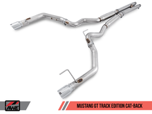 Load image into Gallery viewer, AWE Tuning S550 Mustang GT Cat-back Exhaust - Track Edition (Diamond Black Tips) - eliteracefab.com