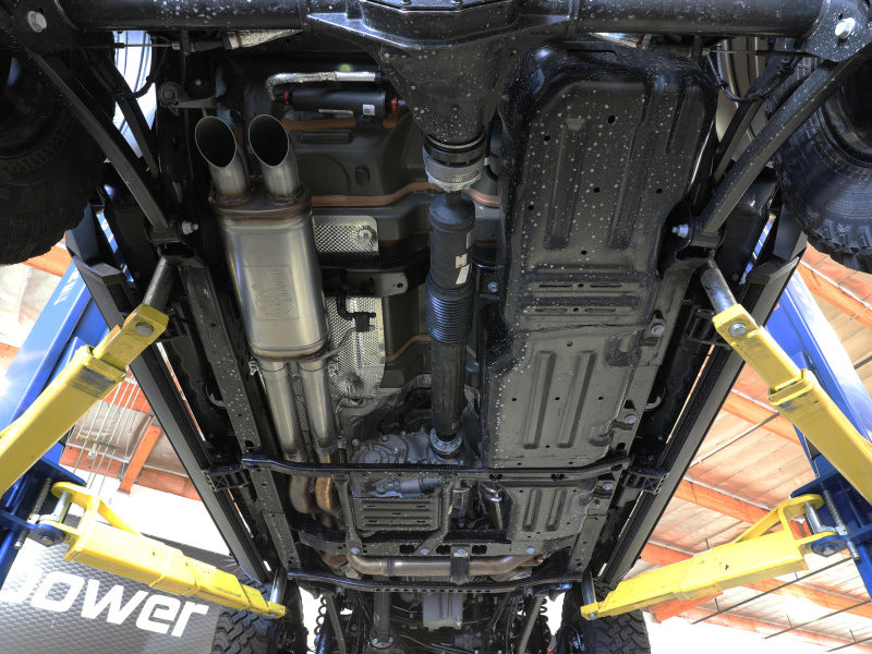 aFe 2021+ Jeep Wrangler JL (392 V8-6.4L) Rock Basher 3in. 304 Stainless Steel Cat-Back Exhaust - eliteracefab.com