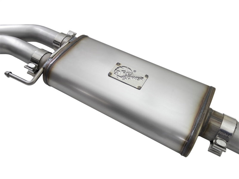 aFe Rebel Exhausts 3in SS Cat-Back 15-16 Ford F-150 EcoBoost V6 2.7/3.5L V8 5.0L w/ Black Tips - eliteracefab.com