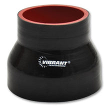 Load image into Gallery viewer, Vibrant 4 Ply Reducer Coupling 5in x 4in x 4.5in Long (BLACK) - eliteracefab.com