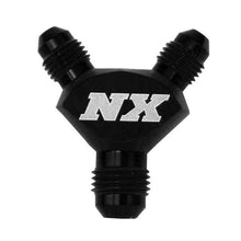 Load image into Gallery viewer, Nitrous Express 10AN x 8AN x 8AN Billet Pure-Flo Y Fitting - Black