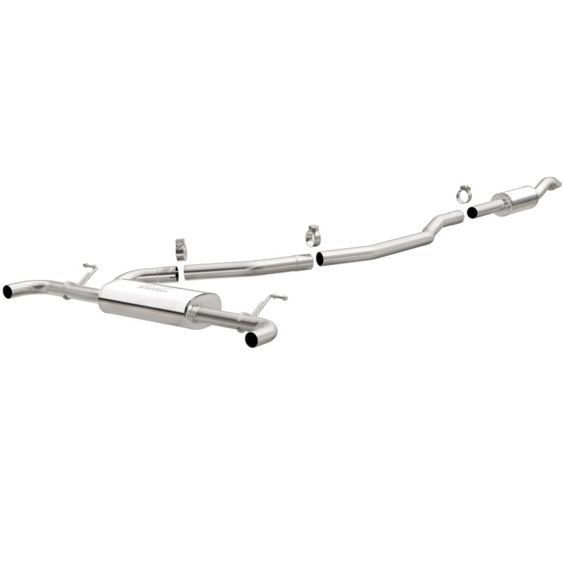 MagnaFlow 13-15 Lincoln MKZ L4 2.0L Turbo Stainless Cat Back Performance Exhaust Dual Split Rear - eliteracefab.com