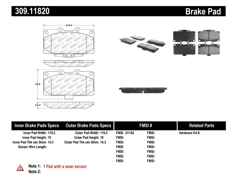 StopTech Performance 06-07 Subaru Impreza WRX/WRX STi Front Brake Pads - eliteracefab.com