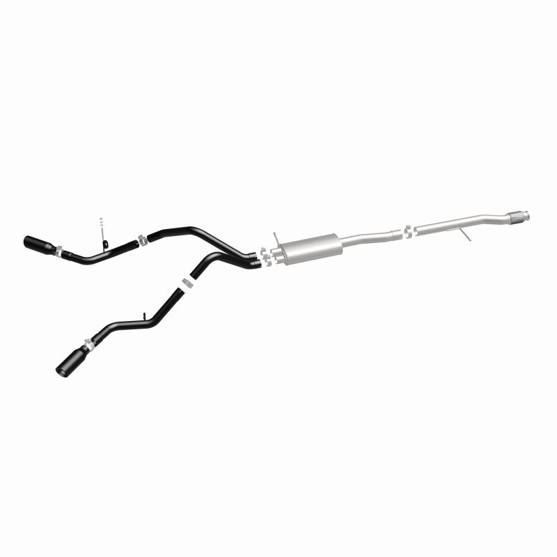 MagnaFlow SYS Cat-Back 3.5in Black Dual Split Rear Tips 14-15 Chevy Silverado/GMC Sierra 4.3L-5.3L Magnaflow