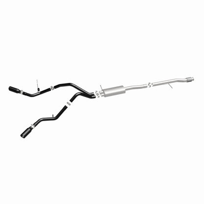 MagnaFlow SYS Cat-Back 3.5in Black Dual Split Rear Tips 14-15 Chevy Silverado/GMC Sierra 4.3L-5.3L Magnaflow