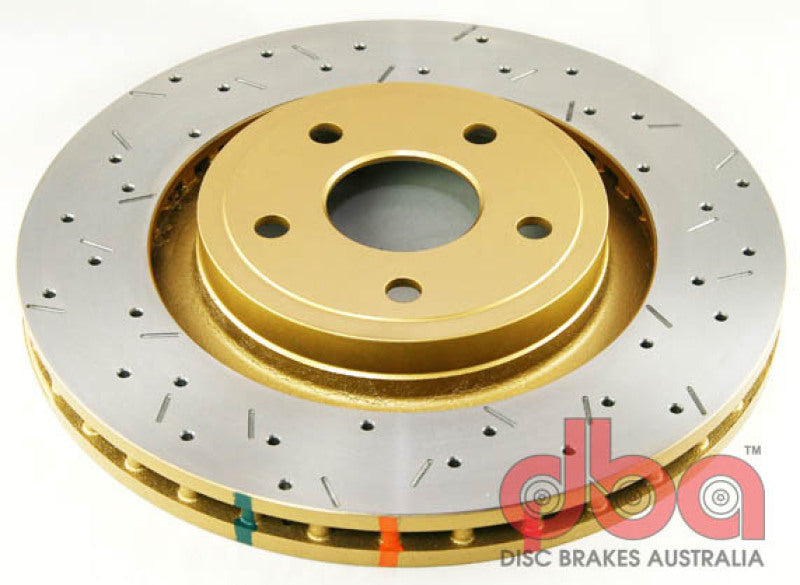 DBA 06-10 Jeep Grand Cherokee SRT-8 360mm Dia Front Drilled & Slotted T3 4000 Series Rotor DBA