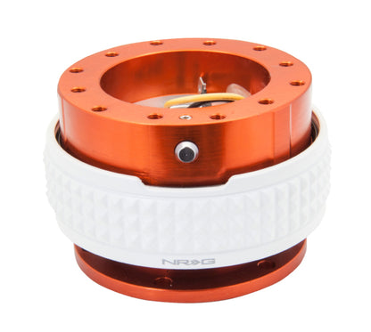 NRG Quick Release Kit - Pyramid Edition - Orange Body / Glow In The Dark Pyramid Ring - SRK-210OR/GL