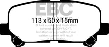 Load image into Gallery viewer, EBC 07-13 Acura MDX 3.7 Yellowstuff Rear Brake Pads - eliteracefab.com