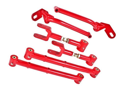 BMR REAR SUSPENSION KIT ON-CAR ADJ POLY RED (78-87 GBODY) - eliteracefab.com