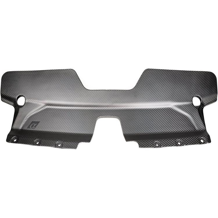 AMS Red Alpha Matte Carbon Front Duct | 2016-2021 Infiniti Q50/Q60 3.0T - eliteracefab.com