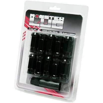 WHEEL MATE MONSTER OPEN END LUG NUT SET OF 20 – BLACK 1/2IN - eliteracefab.com