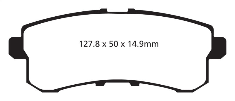 YellowStuff Rear Brake Pads - DP41876R EBC