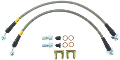 StopTech 06-09 Pontiac Solstice Stainless Steel Rear Brake Line Kit - eliteracefab.com