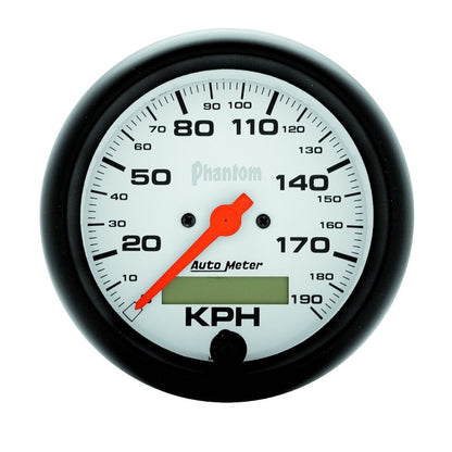 Autometer Phantom 3-3/8in 120MPH Speedometer Electric Program w/ LCD Odometer 5887