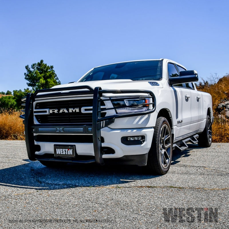 Westin 19-21 Ram 1500 Sportsman X Grille Guard - Textured Black (Excluding Classic & Rebel) - eliteracefab.com