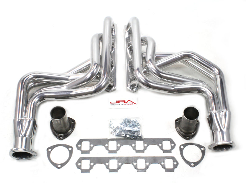 JBA 65-73 Ford Mustang 260-351W (w/Mustang II Suspension) 1-3/4in Primary Sliver Long Tube Header JBA